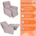 Poltrona do Papai Reclinável Manual Comfort Veludo Rosê - Montanaris Decor