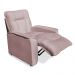 Poltrona do Papai Reclinável Manual Comfort Veludo Rosê - Montanaris Decor