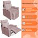 Poltrona do Papai Reclinável Manual Comfort Veludo Rosê - Montanaris Decor