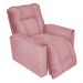Poltrona do Papai Reclinável Manual Comfort Veludo Rosa - Montanaris Decor