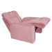 Poltrona do Papai Reclinável Manual Comfort Veludo Rosa - Montanaris Decor