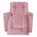 Poltrona do Papai Reclinável Manual Comfort Veludo Rosa - Montanaris Decor