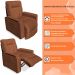 Poltrona do Papai Reclinável Manual Comfort Veludo Terracota - Montanaris Decor