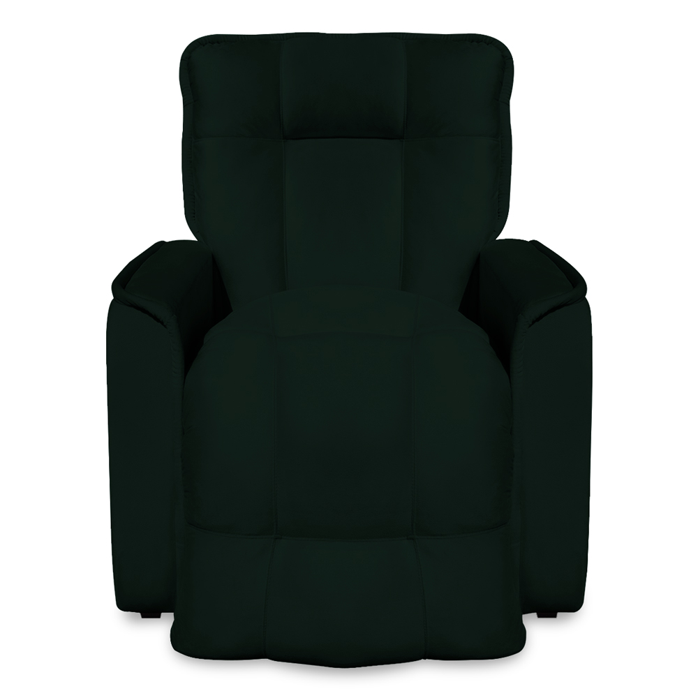Poltrona do Papai Reclinável Manual Comfort Veludo Verde - Montanaris Decor