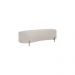 Puff Calçadeira Sala Decorativo Orgânico 1,60 cm Boucle Bege - Montanaris Decor
