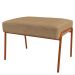 Puff Decorativo Ariel Ferro Base Bronze Veludo Chocolate - Montanaris Decor
