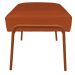 Puff Decorativo Ariel Ferro Base Bronze Veludo Terracota - Montanaris Decor