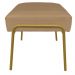 Puff Decorativo Ariel Ferro Base Gold Veludo Chocolate - Montanaris Decor