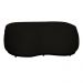 Puff Decorativo Beatriz Veludo Preto  - Montanaris Decor