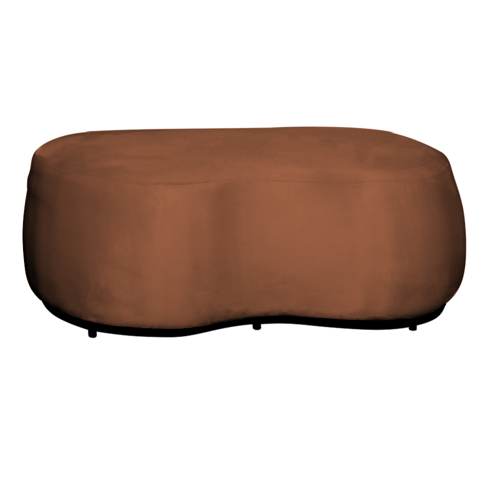 Puff Decorativo Beatriz Veludo Terracota  - Montanaris Decor