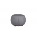 Puff Decorativo Concha Veludo Cinza - Montanaris Decor