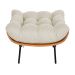 Puff Decorativo Costela Veludo Bege - Montanaris Decor