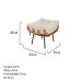 Puff Decorativo Costela Veludo Bege - Montanaris Decor