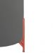 Puff Decorativo Thor Ferro Base Bronze Veludo Cinza - Montanaris Decor