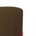 Puff Decorativo Thor Ferro Base Bronze Veludo Marrom- Montanaris Decor