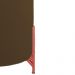 Puff Decorativo Thor Ferro Base Bronze Veludo Marrom- Montanaris Decor