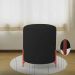 Puff Decorativo Thor Ferro Base Bronze Veludo Preto - Montanaris Decor