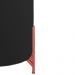 Puff Decorativo Thor Ferro Base Bronze Veludo Preto - Montanaris Decor