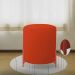 Puff Decorativo Thor Ferro Base Bronze Veludo Terracota - Montanaris Decor