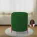 Puff Decorativo Thor Ferro Base Bronze Veludo Verde - Montanaris Decor