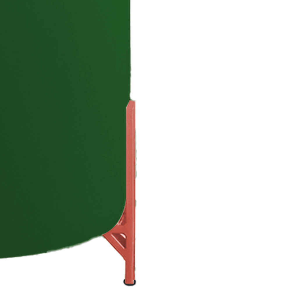 Puff Decorativo Thor Ferro Base Bronze Veludo Verde - Montanaris Decor