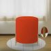 Puff Decorativo Thor Ferro Base Gold Veludo Terracota - Montanaris Decor