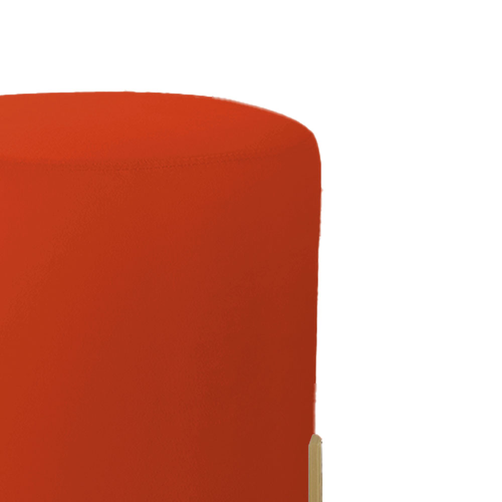 Puff Decorativo Thor Ferro Base Gold Veludo Terracota - Montanaris Decor