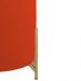 Puff Decorativo Thor Ferro Base Gold Veludo Terracota - Montanaris Decor