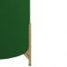 Puff Decorativo Thor Ferro Base Gold Veludo Verde - Montanaris Decor