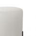 Puff Decorativo Thor Ferro Base Preta Veludo Bege - Montanaris Decor
