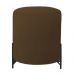 Puff Decorativo Thor Ferro Base Preta Veludo Marrom - Montanaris Decor