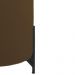 Puff Decorativo Thor Ferro Base Preta Veludo Marrom - Montanaris Decor