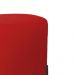 Puff Decorativo Thor Ferro Base Preta Veludo Vermelho  - Montanaris Decor