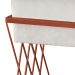 Puff Decorativo Tróia Base Bronze Veludo Bege  - Montanaris Decor
