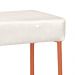 Puff Decorativo Unna Base Bronze Veludo Bege  - Montanaris Decor