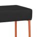 Puff Decorativo Unna Base Bronze Veludo Preto  - Montanaris Decor