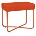 Puff Decorativo Unna Base Bronze Veludo Terracota  - Montanaris Decor
