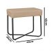 Puff Decorativo Unna Base Preto Veludo Bege  - Montanaris Decor