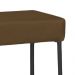 Puff Decorativo Unna Base Preto Veludo Marrom  - Montanaris Decor
