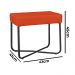 Puff Decorativo Unna Base Preto Veludo Terracota - Montanaris Decor