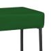 Puff Decorativo Unna Base Preto Veludo Verde - Montanaris Decor