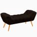 Recamier Calçadeira Casal Quenn 160cm Ayla Veludo Marrom - Montanaris Decor