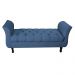 Recamier Grecia Decorativa 100cm Suede Azul Marinho - Montanaris Decor