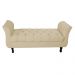 Recamier Grecia Decorativa 100cm Suede Bege - Montanaris Decor
