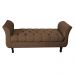 Recamier Grecia Decorativa 140cm Suede Marrom - Montanaris Decor