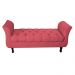 Recamier Grecia Decorativa 140cm Suede Vermelho - Montanaris Decor