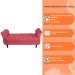 Recamier Grecia Decorativa 140cm Suede Vermelho - Montanaris Decor