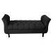 Recamier Grecia Decorativa 90cm Suede Preto - Montanaris Decor
