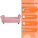 Recamier Grecia Decorativa 90cm Suede Rosa - Montanaris Decor