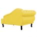 Recamier Larissa Lado Direito 1,20 cm Veludo Amarelo - Montanaris Decor